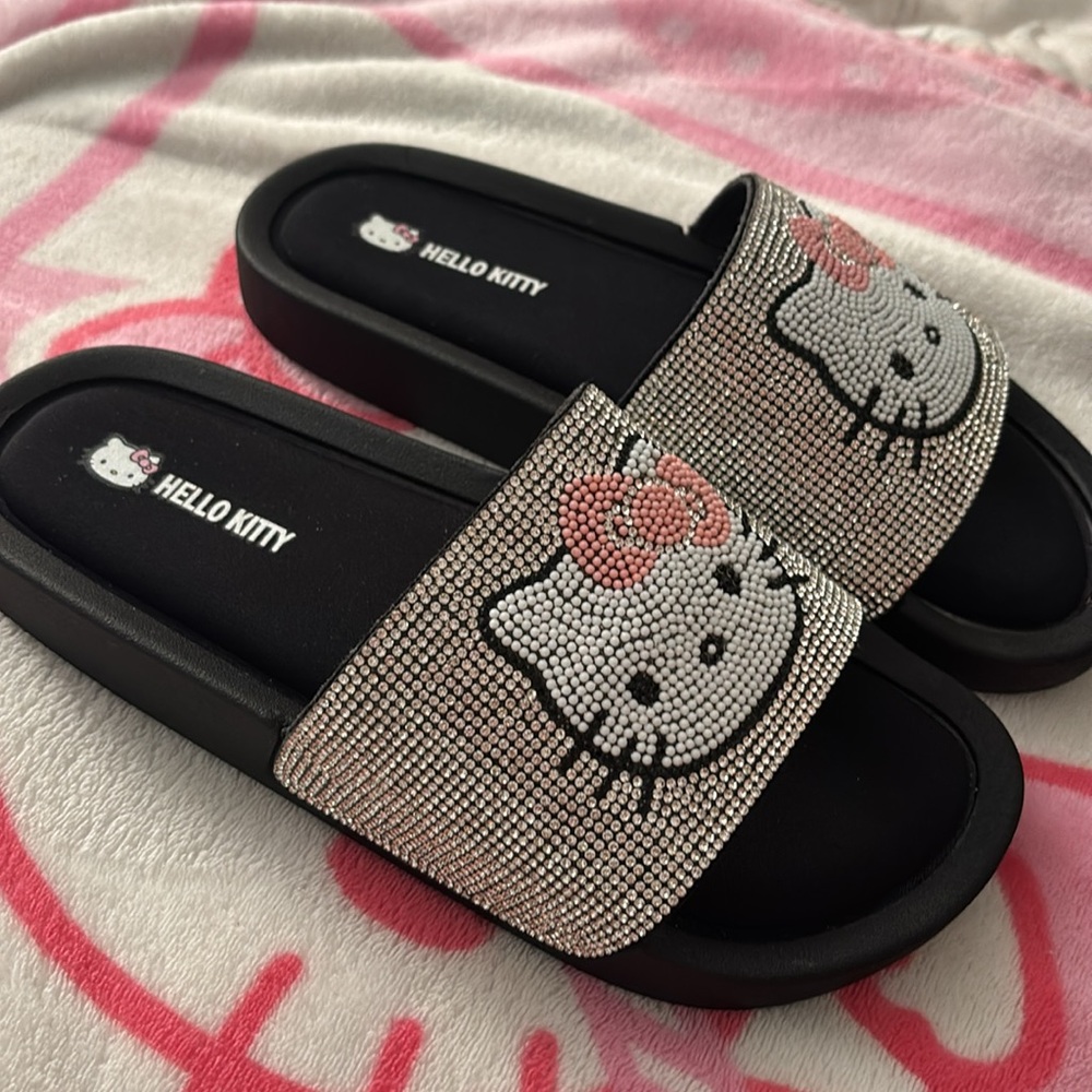 Hello Kitty Rhinestone Slide Sandals - Picture 2 of 5